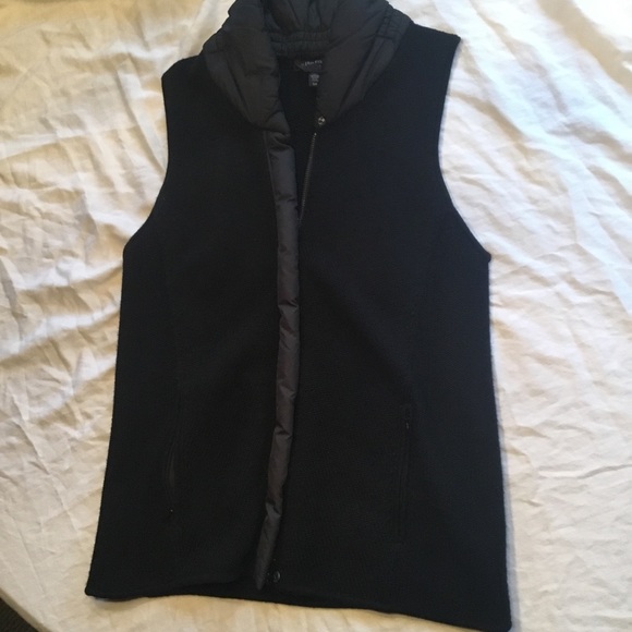 EUC Eileen Fisher Parka Trim Merino Vest S - Picture 2 of 11